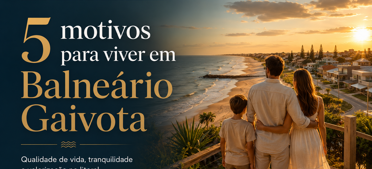 5 motivos para viver em Balneário Gaivota
